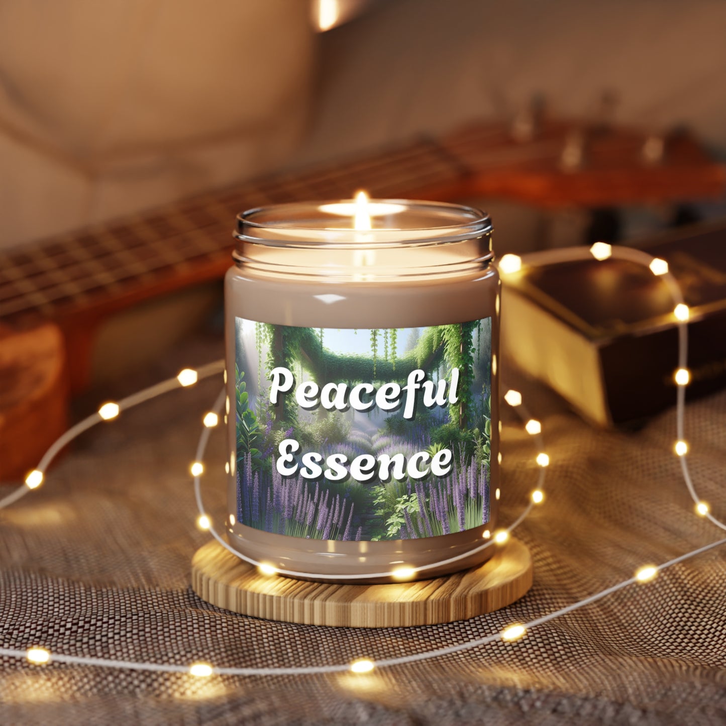 Peaceful Essence Scented Candles, 9oz - Relaxing Home Fragrance Candle, Aromatherapy Gift for Mom, Yoga Meditation Decor,