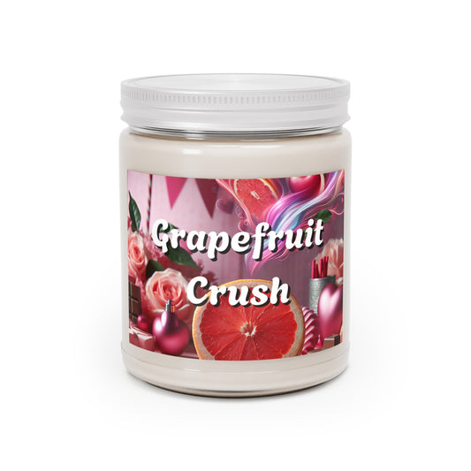 Grapefruit Crush Scented Candles Citrus Aromatherapy, Home Fragrance, Relaxation Gifts, Vegan Soy Wax, Hand-poured Candle