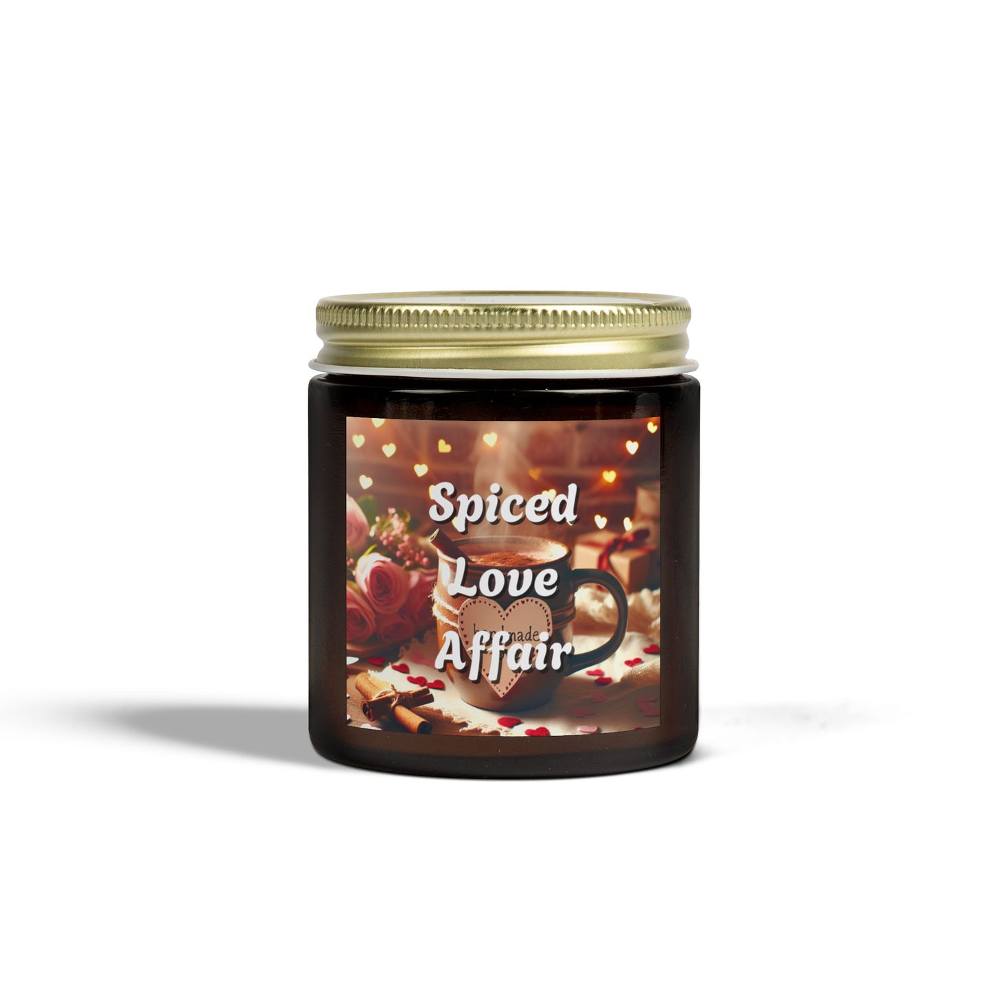 Spiced Love Affair Candles, Coconut Apricot Wax Romantic Home Decor, Relaxing Aromatherapy, Gift for Her,