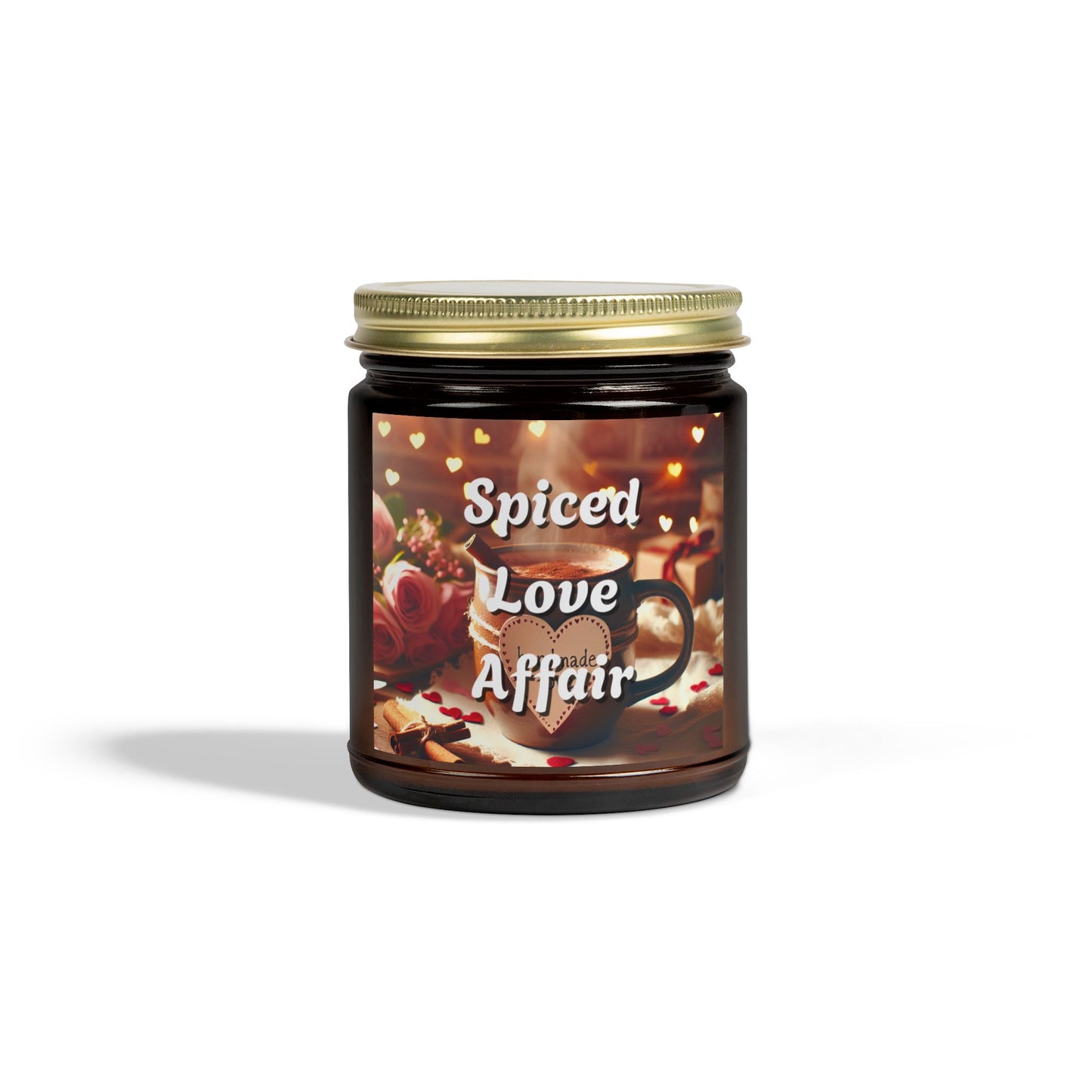 Spiced Love Affair Candles, Coconut Apricot Wax Romantic Home Decor, Relaxing Aromatherapy, Gift for Her,