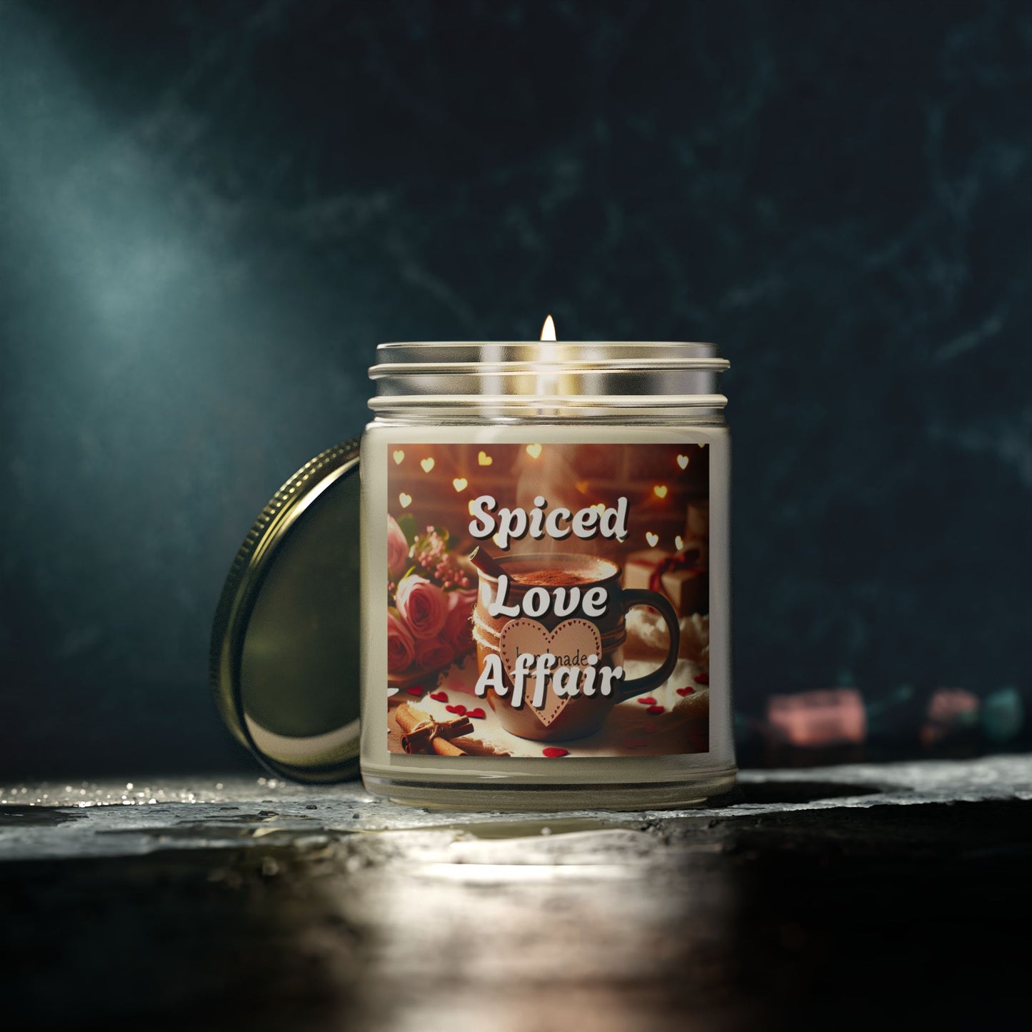 Spiced Love Affair Candles, Coconut Apricot Wax Romantic Home Decor, Relaxing Aromatherapy, Gift for Her,