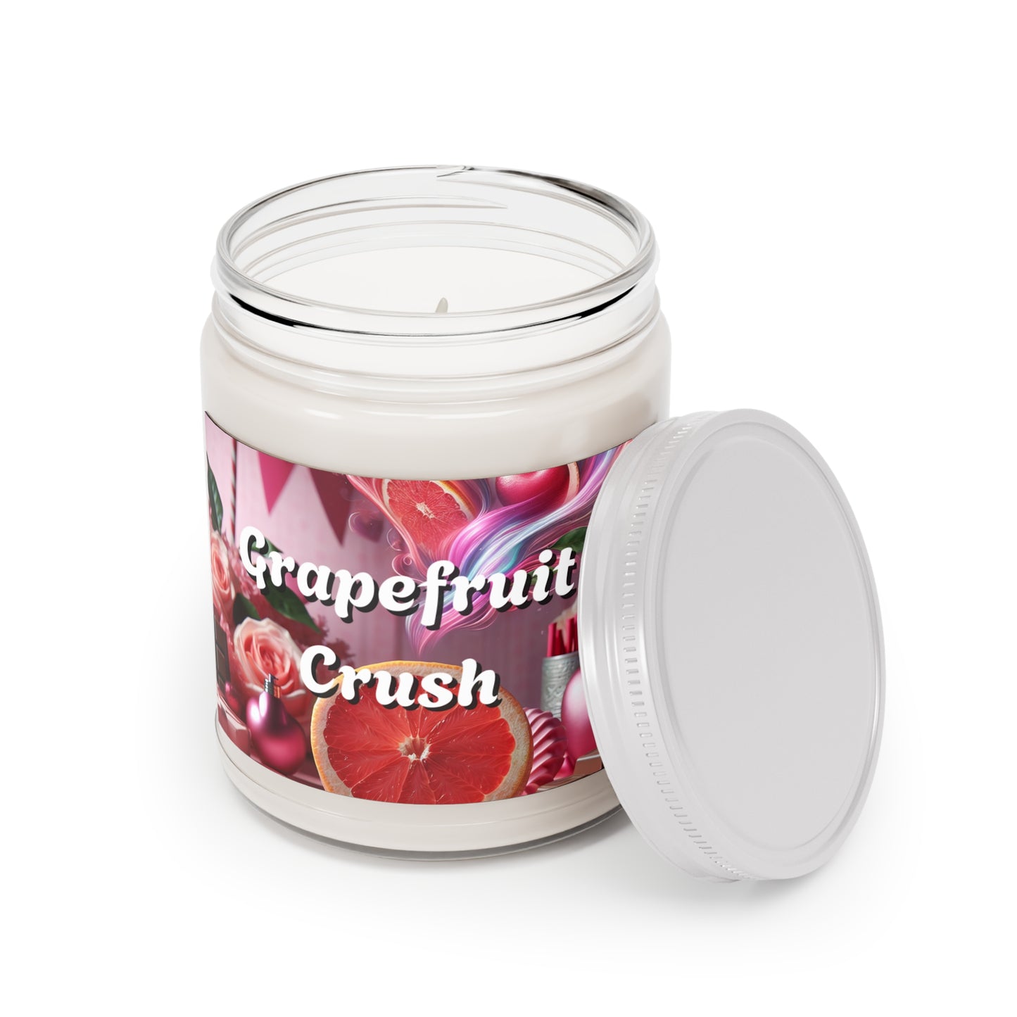 Grapefruit Crush Scented Candles Citrus Aromatherapy, Home Fragrance, Relaxation Gifts, Vegan Soy Wax, Hand-poured Candle